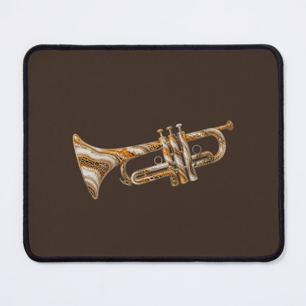 Item preview, Amber Geode Trumpet – Luxury Fluid Marble Abstract Art designed and sold by annenambiro.