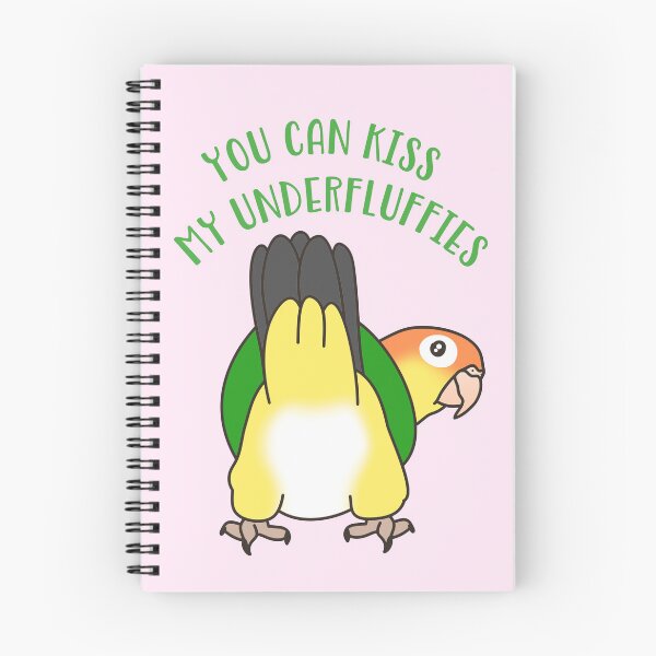 Item preview, You can kiss my underfluffies - white bellied Caique designed and sold by FandomizedRose.