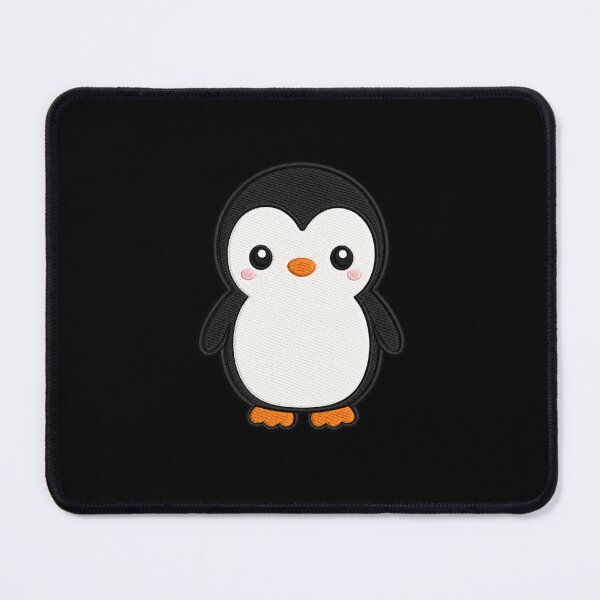 Item preview, Cute Kawaii Penguin Standing – Adorable Round Penguin | Minimal Embroidery Style designed and sold by ColorSplash123.