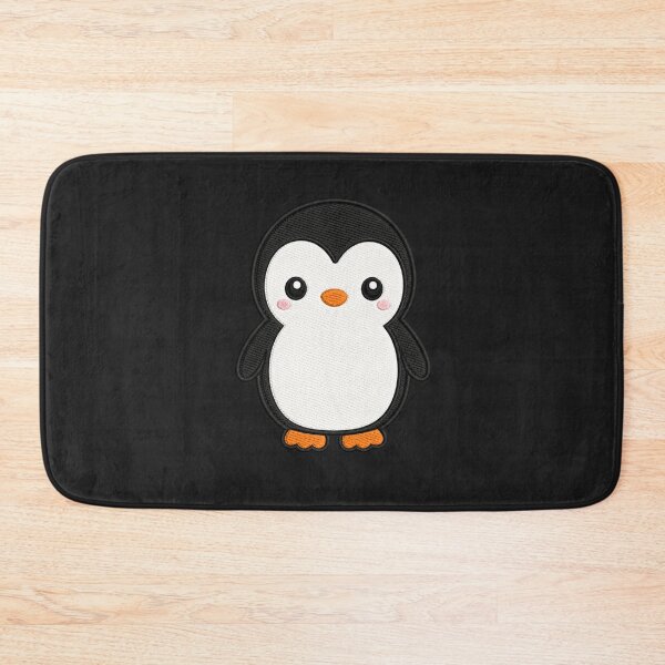 Item preview, Cute Kawaii Penguin Standing – Adorable Round Penguin | Minimal Embroidery Style designed and sold by ColorSplash123.