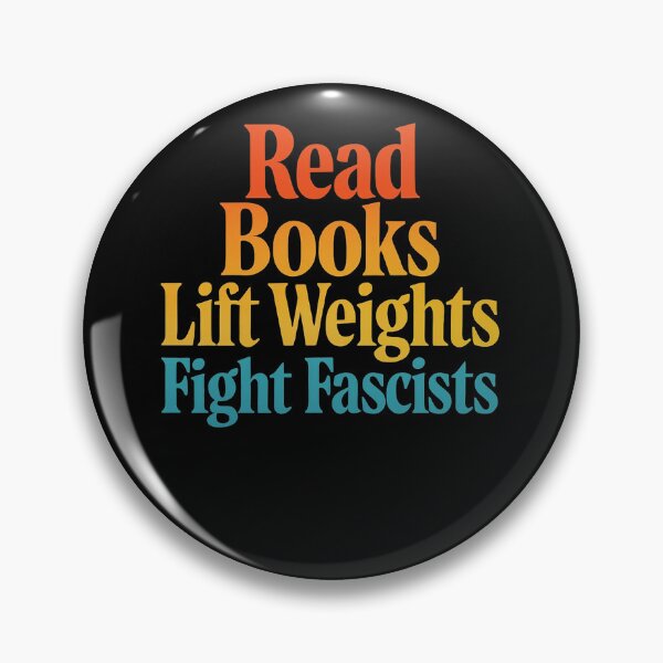 Item preview, Read Books Lift Weights Fight Fascists Typography designed and sold by SiarheiYur.