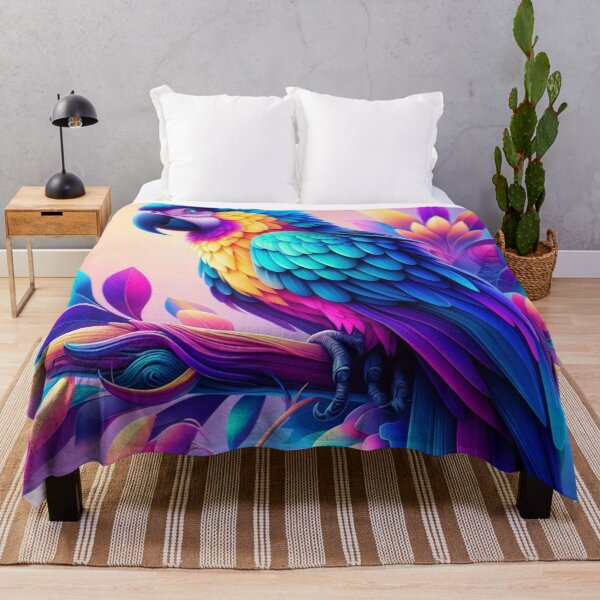 Item preview, Colorful Parrot – Vibrant Tropical Art designed and sold by Dogandesighn.