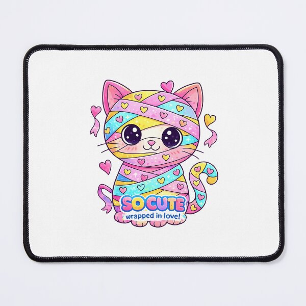 Item preview, Cute Wrapped Cat Essential T-Shirt Kawaii Kitty designed and sold by SoftSproutstu.