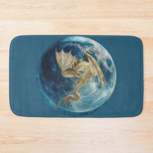 Item preview, Dragon Blue Moon Original Art  designed and sold by NerdiPop.
