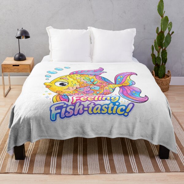 Item preview, Feeling Fish Tastic Essential T-Shirt Funny Fish designed and sold by SoftSproutstu.