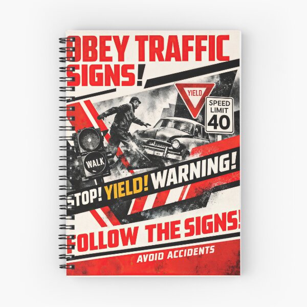 Item preview, Obey Traffic Signs Safety Poster for Accident Prevention designed and sold by ForeverPrintsOK.