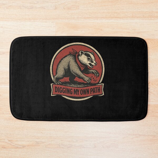 Item preview, Badger Digging Its Own Path Vintage Badge designed and sold by SiarheiYur.