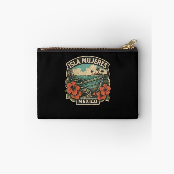 Item preview, Isla Mujeres Coastal Boat Scene Vintage Art designed and sold by SiarheiYur.