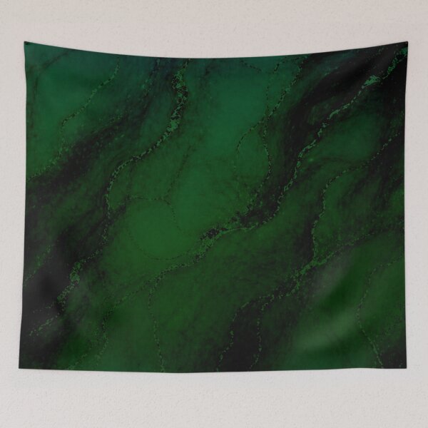 Item preview, Emerald Green Marble A-Line Dress designed and sold by IntelliMindDesigns.