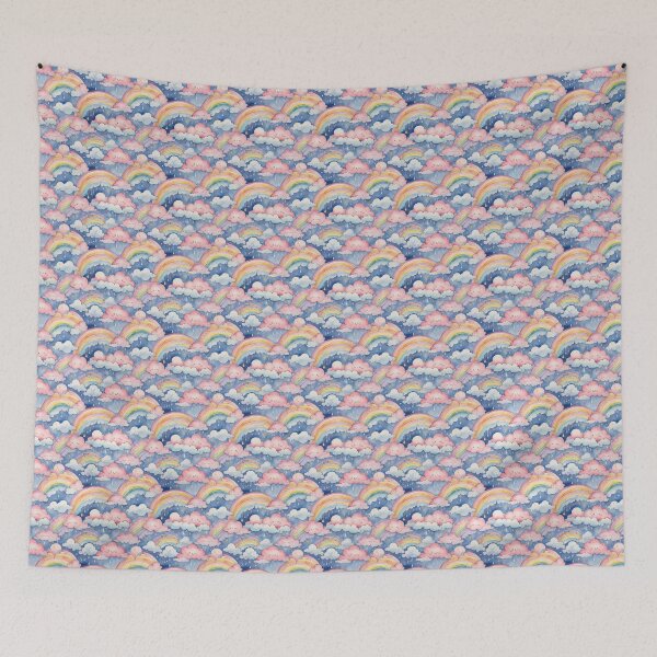 Item preview, Sweet Dream Rainbows | Cute Pastel Cloud Nursery Pattern designed and sold by GraceInNatureCo.