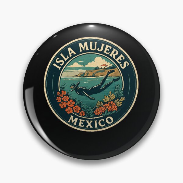 Item preview, Isla Mujeres Underwater Diver Scene Vintage designed and sold by SiarheiYur.