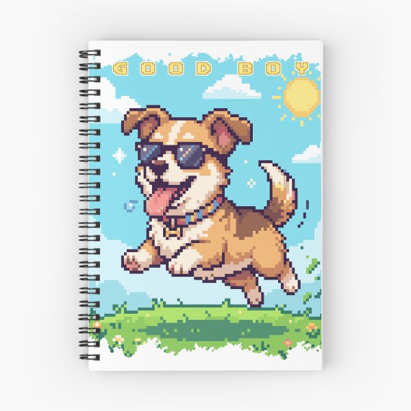 Item preview, Good Boy Pixel Art Dog – Retro Cute Gaming Puppy Illustration designed and sold by AmazingEG.