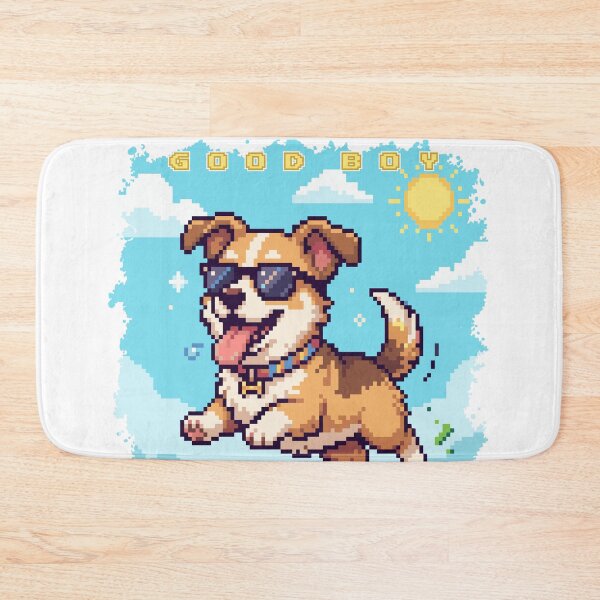 Item preview, Good Boy Pixel Art Dog – Retro Cute Gaming Puppy Illustration designed and sold by AmazingEG.