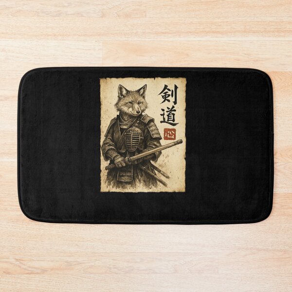 Item preview, Wolf Samurai Warrior Ink Illustration designed and sold by SiarheiYur.