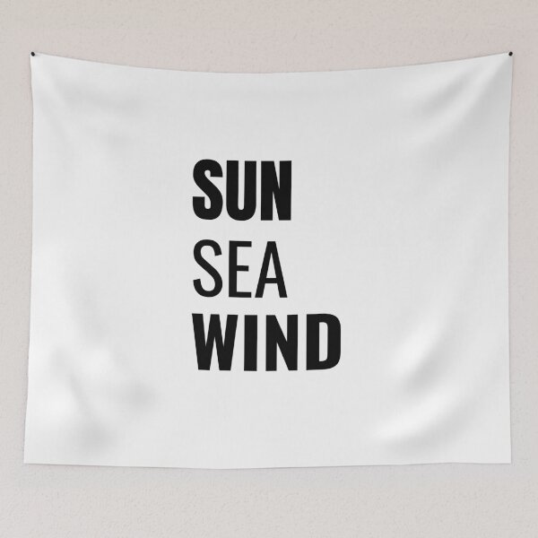 Item preview, Sun Sea Wind (Black) designed and sold by ShipCrewNation.