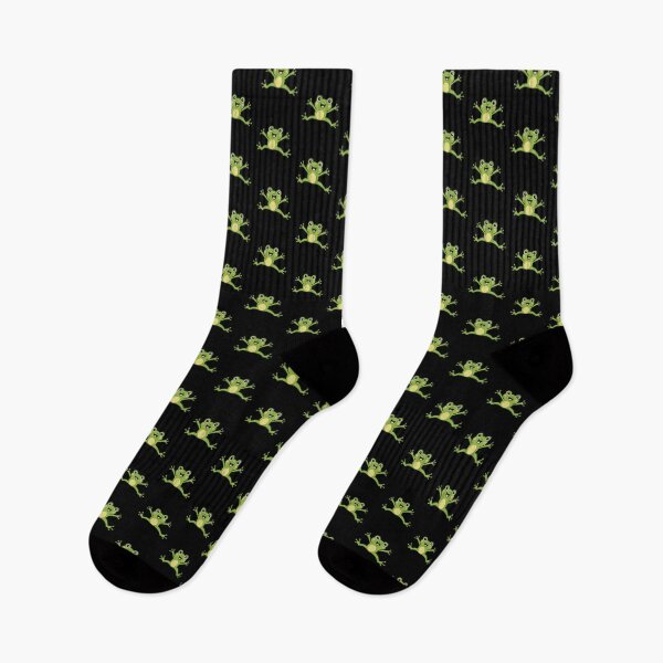 Item preview, Cute Kawaii Frog Jumping – Funny Playful Frog | Minimal Embroidery Style designed and sold by ColorSplash123.