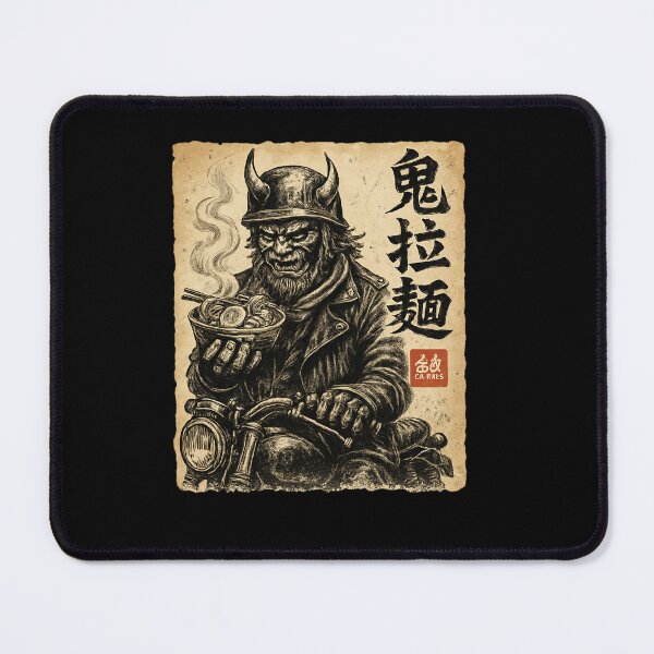 Item preview, Oni Biker Ramen Ink Drawing designed and sold by SiarheiYur.