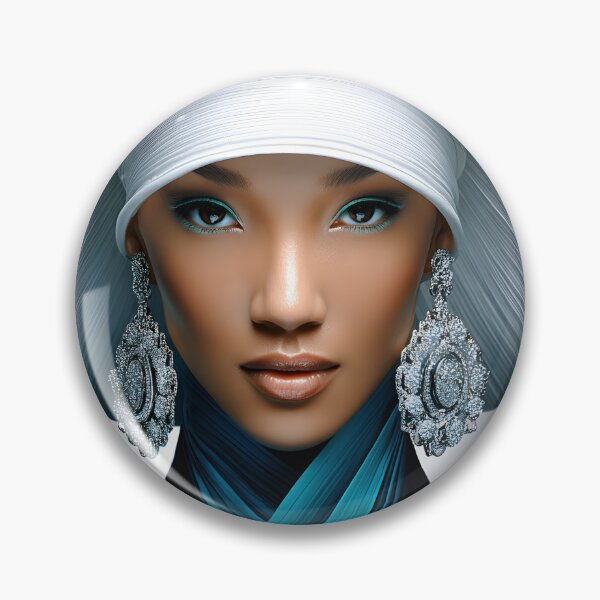Item preview, Elegant Portrait with Dramatic Hat and Jewelry designed and sold by Artessie.