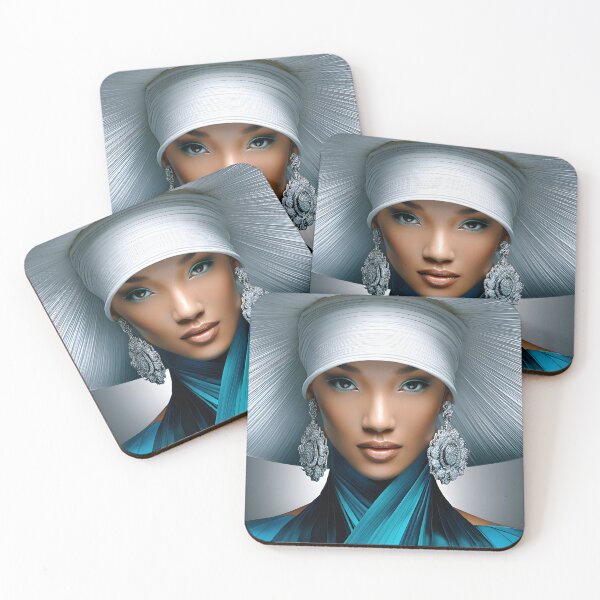Item preview, Elegant Portrait with Dramatic Hat and Jewelry designed and sold by Artessie.