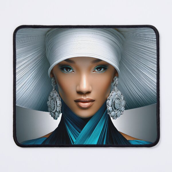 Item preview, Elegant Portrait with Dramatic Hat and Jewelry designed and sold by Artessie.