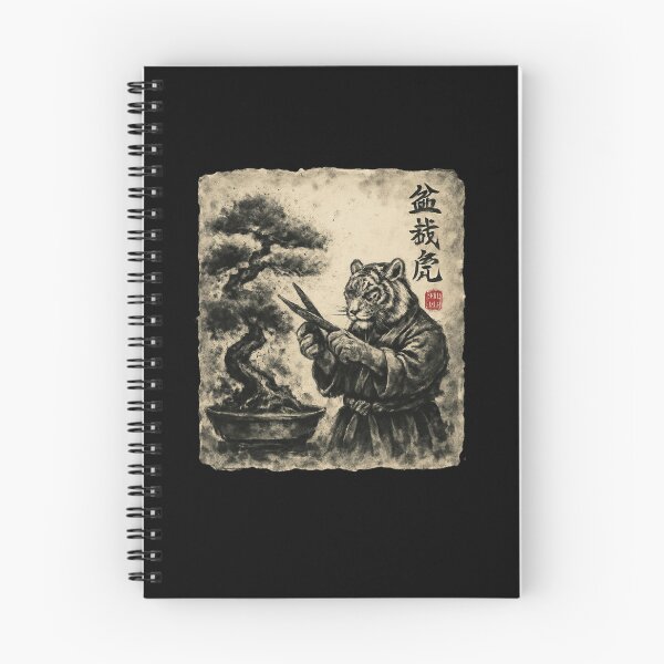 Item preview, Tiger Bonsai Master Ink Illustration designed and sold by SiarheiYur.
