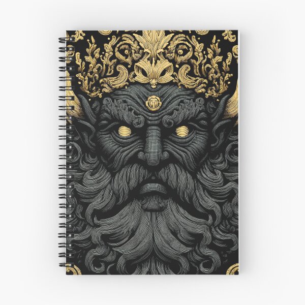 Item preview, Dark wise and angry king god with rich beard. Black and gold 127sm designed and sold by 127sm.
