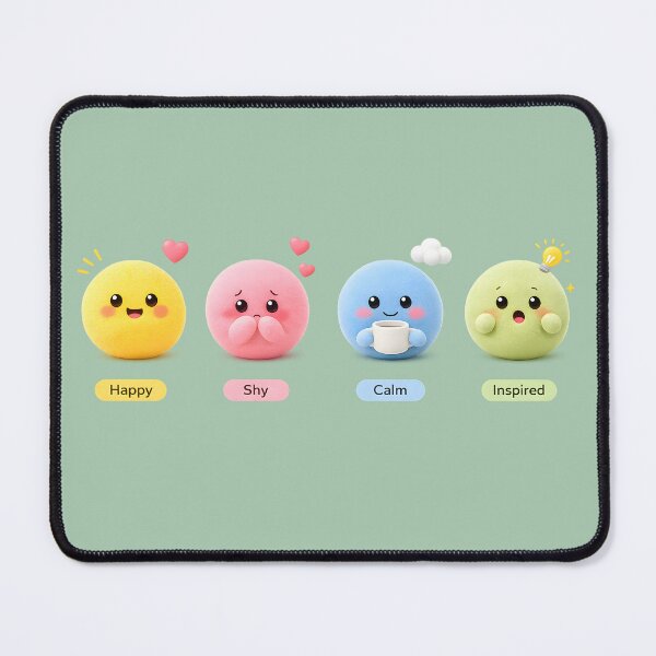 Item preview, Mood Minis: Happy, Shy, Calm & Inspired designed and sold by PinkDream Studio.