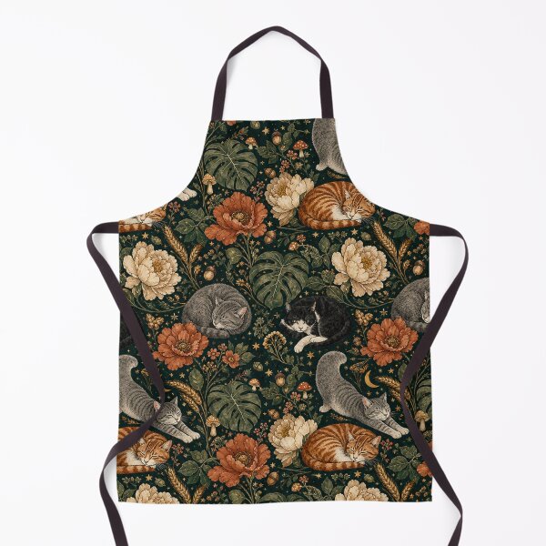 Item preview, Cozy Cat Blanket Pattern | Cottagecore Floral Cat Throw Blanket | Vintage Botanical Cat Design designed and sold by IconicDesignsXd.