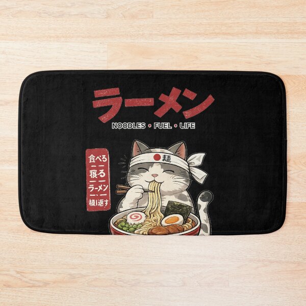 Item preview, Cute Ramen Cat – Minimal Anime T-Shirt | Eat Sleep Ramen Repeat | Kawaii Noodles Design designed and sold by YamiSociety.