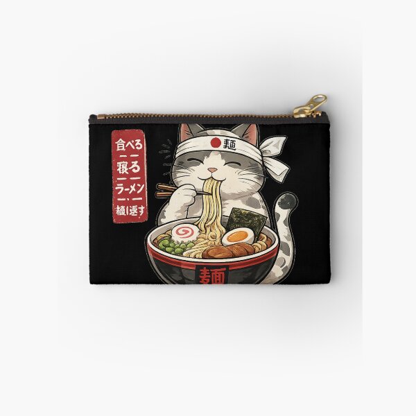 Item preview, Cute Ramen Cat – Minimal Anime T-Shirt | Eat Sleep Ramen Repeat | Kawaii Noodles Design designed and sold by YamiSociety.