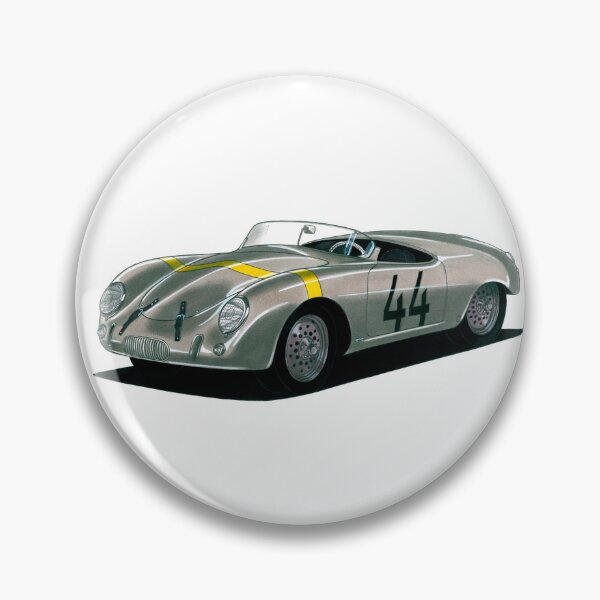 Item preview, Exclusive drawing legendary germany gray vintage sport car 1952 Glöckler 356 Roadster with flat air cooled engine designed and sold by Cars23.