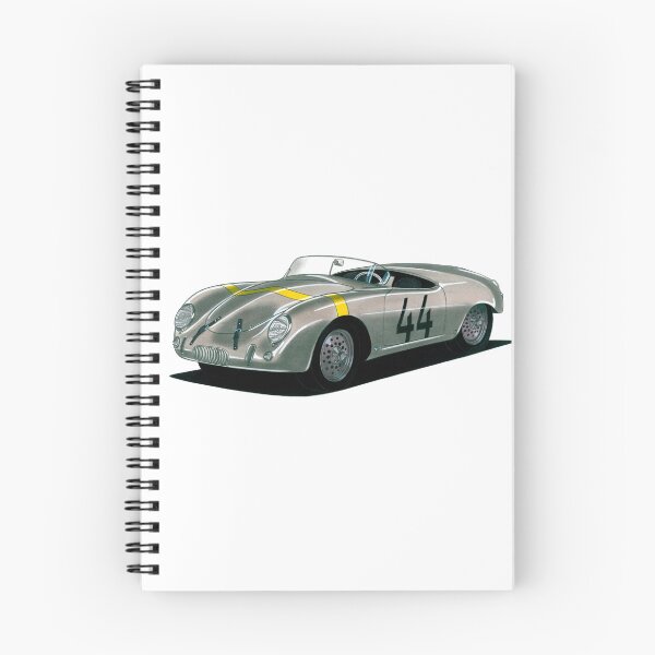 Item preview, Exclusive drawing legendary germany gray vintage sport car 1952 Glöckler 356 Roadster with flat air cooled engine designed and sold by Cars23.
