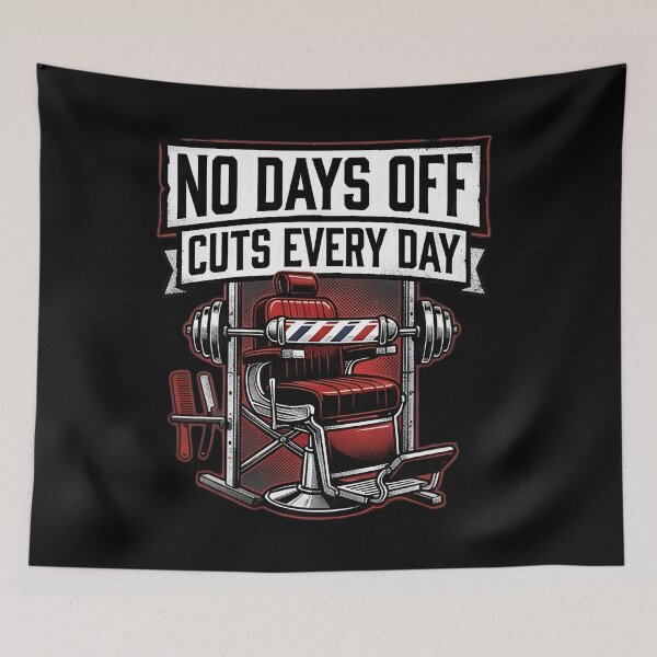 Item preview, Barber Life No Days Off Cuts Every Day Vintage Barber Chair Design designed and sold by Majnon8bp.