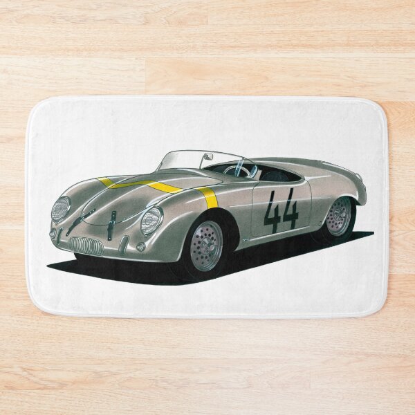 Item preview, Exclusive drawing legendary germany gray vintage sport car 1952 Glöckler 356 Roadster with flat air cooled engine designed and sold by Cars23.