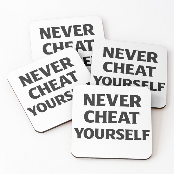 Item preview, Never Cheat Yourself — Motivational Quote Wall Art Print designed and sold by Oraibi.