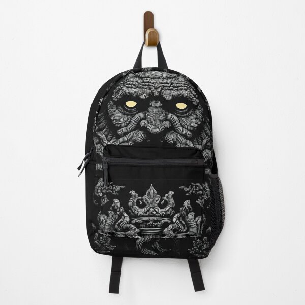Item preview, Dark wise king god Zeus with rich beard and yellow eyes. Black and gold 127sm designed and sold by 127sm.