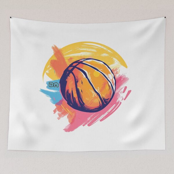 Item preview, Dynamic Basketball Abstract Paint Splash Artistic Illustration designed and sold by DesignArtist.ia.