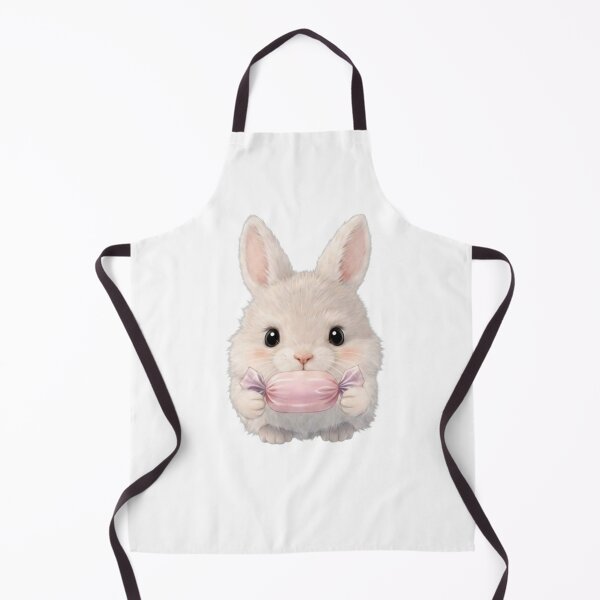 Item preview, Cute Bunny Holding a Pink Candy - Sweet Kawaii Rabbit Illustration designed and sold by lovelistivkaa.
