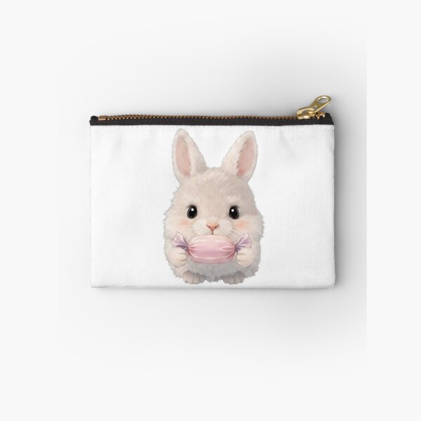 Item preview, Cute Bunny Holding a Pink Candy - Sweet Kawaii Rabbit Illustration designed and sold by lovelistivkaa.