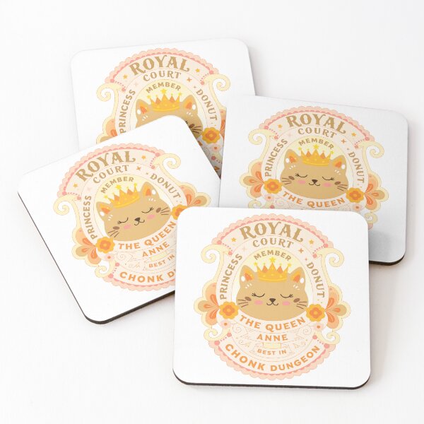 Item preview, Princess Donut | Royal Cat Badge | Cute Fantasy Kingdom Aesthetic Sticker designed and sold by inkfusionhub99.