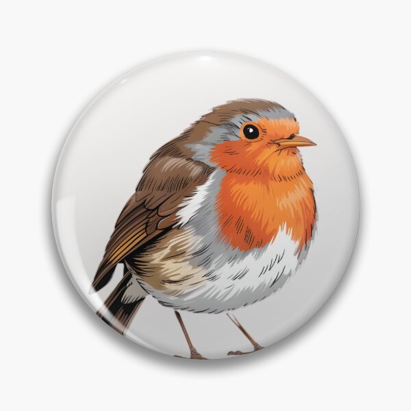 Item preview, Robin Redbreast Detailed Wildlife Bird Art Nature Lover Design designed and sold by universe-hold ⭐⭐⭐⭐⭐.