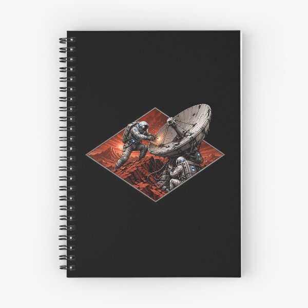 Item preview, Mars Astronauts Repairing Satellite Dish Sci-Fi designed and sold by Fenay Designs.