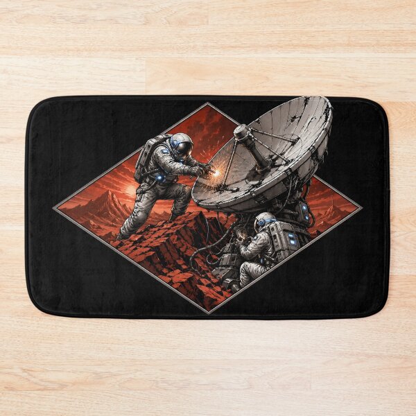 Item preview, Mars Astronauts Repairing Satellite Dish Sci-Fi designed and sold by Fenay Designs.