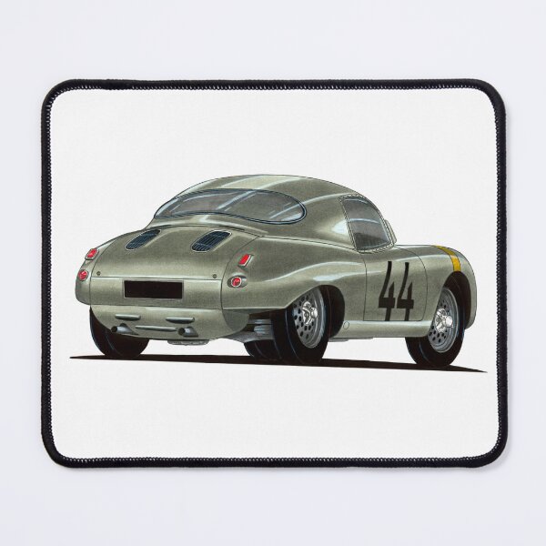 Item preview, Exclusive drawing legendary germany gray vintage sport car 1952 Glöckler 356 Coupe with flat air cooled engine designed and sold by Cars23.