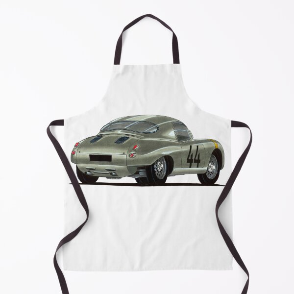 Item preview, Exclusive drawing legendary germany gray vintage sport car 1952 Glöckler 356 Coupe with flat air cooled engine designed and sold by Cars23.