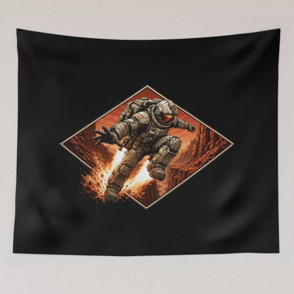 Item preview, Martian Jetpack Astronaut Sci-Fi Adventure designed and sold by Fenay Designs.