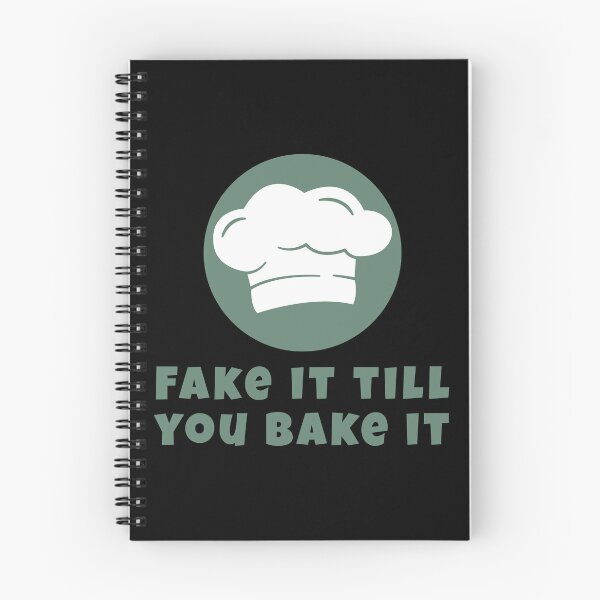 Item preview, Fake It Till You Bake It – Funny Cooking Quote with Chef Hat for Food Lovers & Beginner Bakers designed and sold by WordPlayStudio.