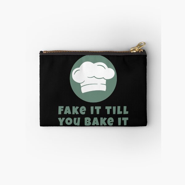 Item preview, Fake It Till You Bake It – Funny Cooking Quote with Chef Hat for Food Lovers & Beginner Bakers designed and sold by WordPlayStudio.