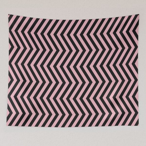 Item preview, Blush And Black Chevron Zigzag Pattern designed and sold by pattern-archive.