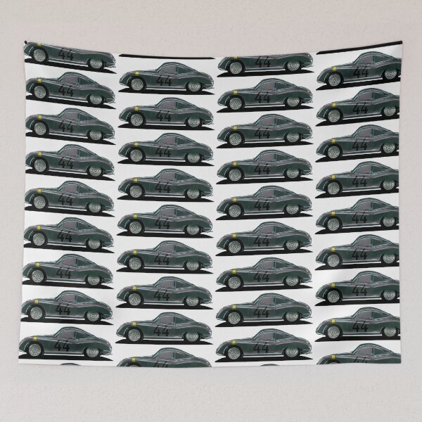 Item preview, Exclusive drawing legendary germany dark gray vintage sport car 1952 Glöckler 356 Coupe with flat air cooled engine designed and sold by Cars23.